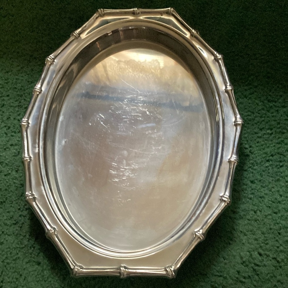 Stainless steel serving tray